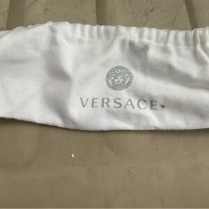 Versace White Logo Dust Bag WITH DRAW STRING
